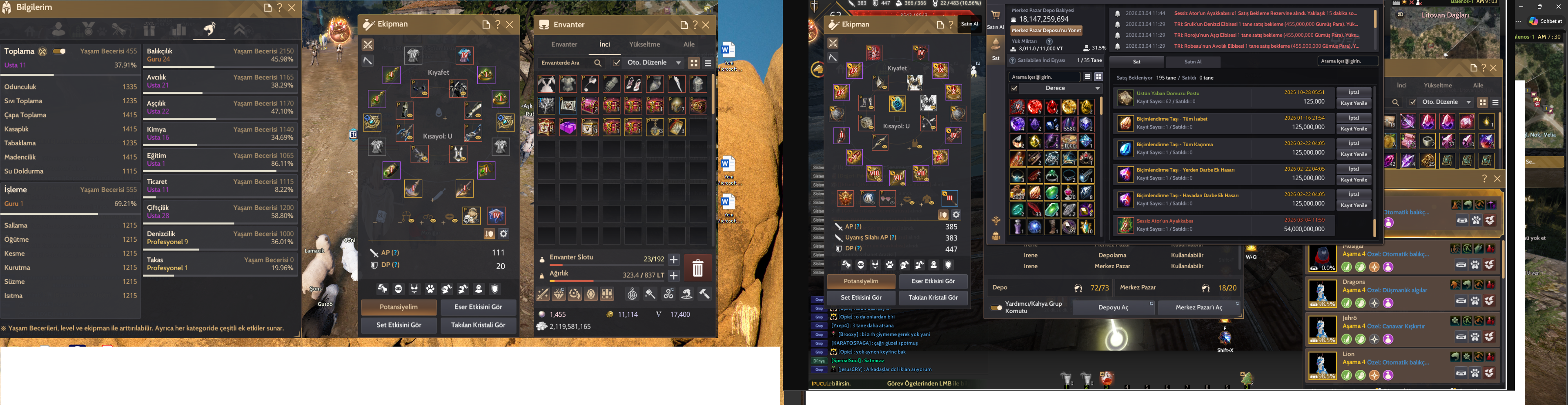 831 GS P2W LERİN HEPSİ ALINMIŞ 73 DEPO 20 MERKEZ PAZAR KRISTAL KAREKTER SLOTLARI FULL
