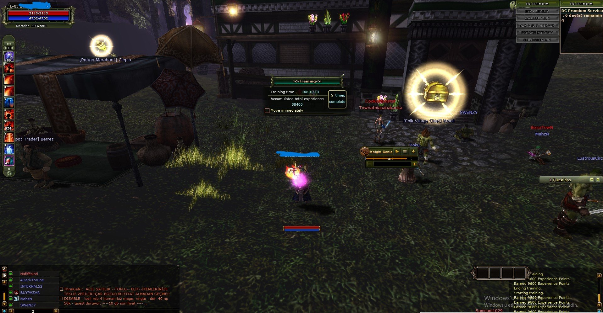 83 LvL Karus Mage ve 79 LvL STR DB Priest DC Pre Full Pus