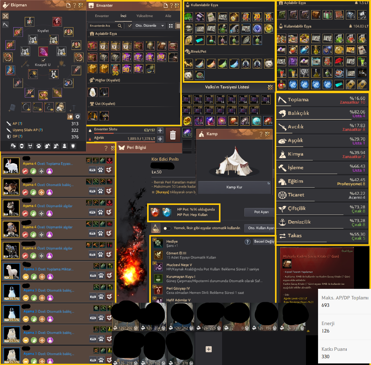 322 AP 376DP FULL HÜKÜMRANLI FULL P2W SEP UYANIŞ