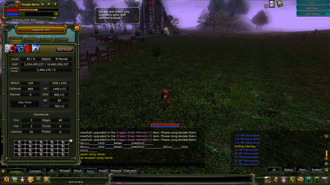 83 lvl reb 8 human str priest