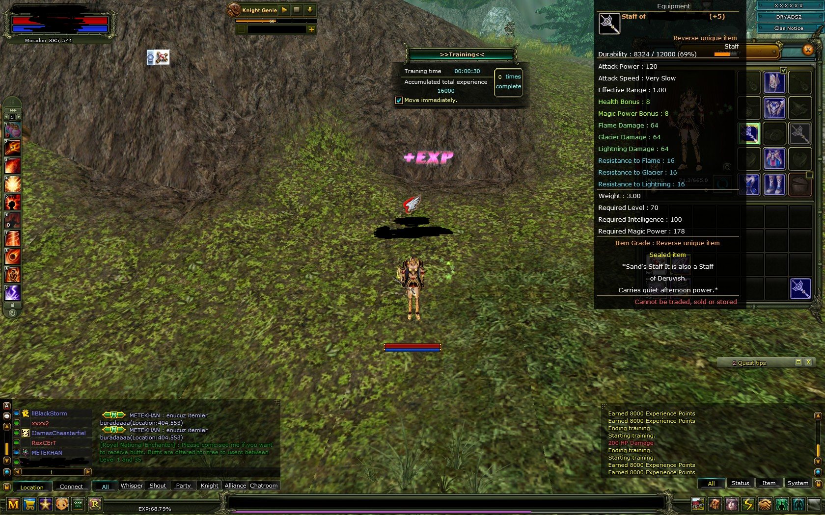 SELL 83-7 HUMAN MAGE - 5 REB QUEST STAFF - 7 RONS MP SET(TRADE EDİLEMEYEN) - 3.2M NP Lİ