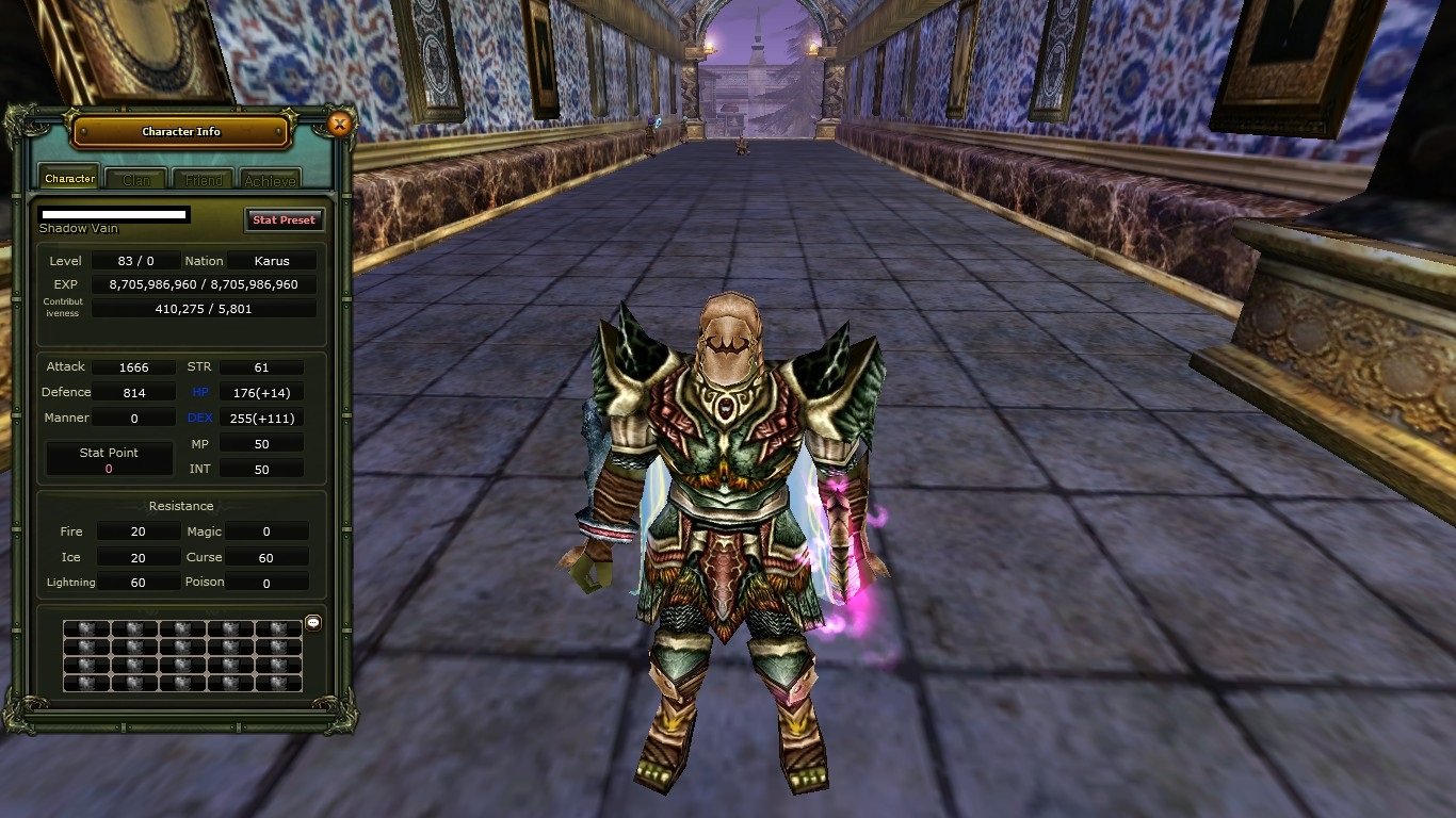 83 Lv. Karus Archer 90 DEF. exp 100