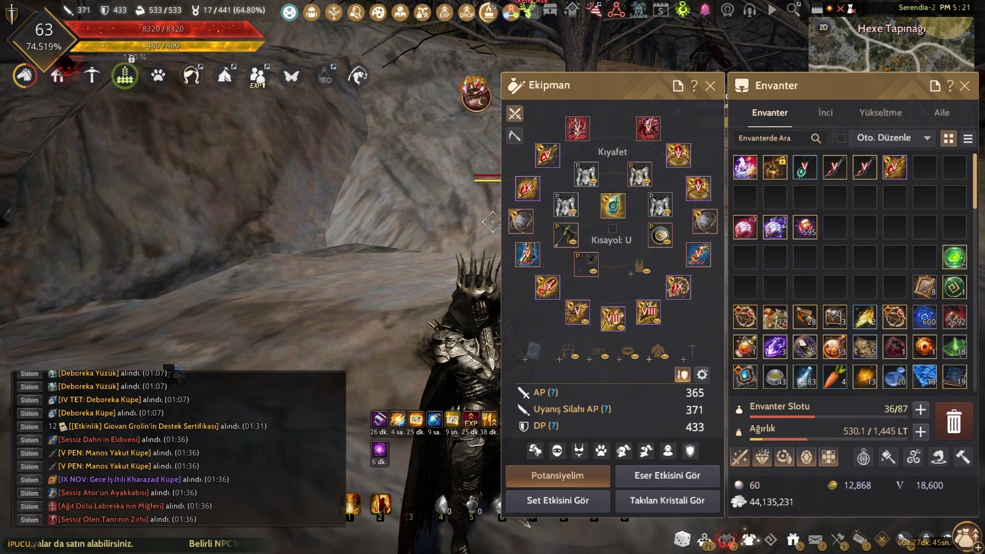 LİFE VE GRİND DOPDOLU HESAP...