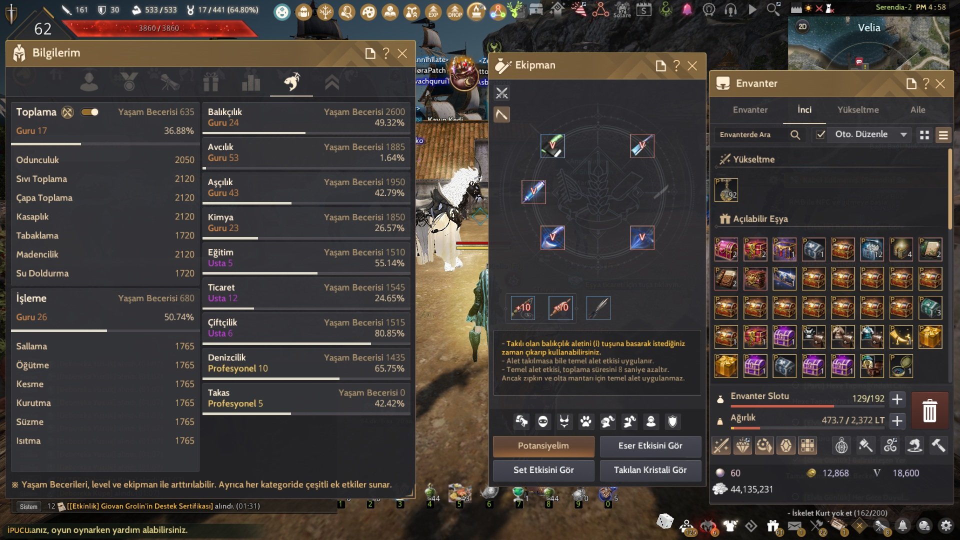 LİFE VE GRİND DOPDOLU HESAP...