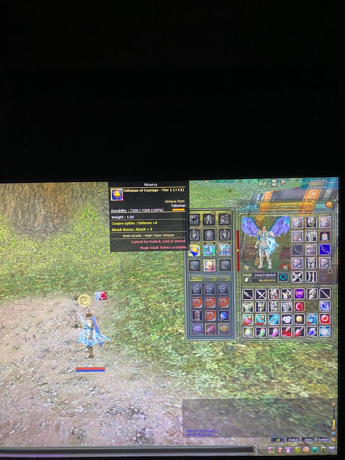 83/5 8 QUEST BOWLU VE 12 TALİSMAN OF CAURUGE TERTMİZ CHAR