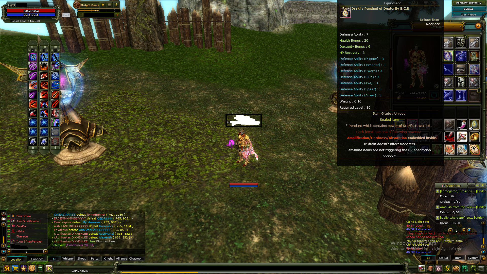 83 level % 30 BCB drakiLİ ASAS old rol ve old setli walkira setli