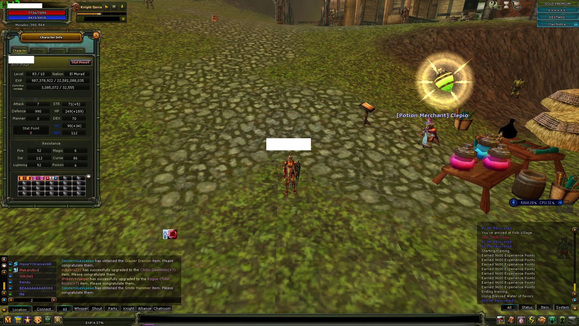 MAGE 83/10 % 4 - 3 m NP Human TÜM Skiller sıfır. 54 adet rons taşı