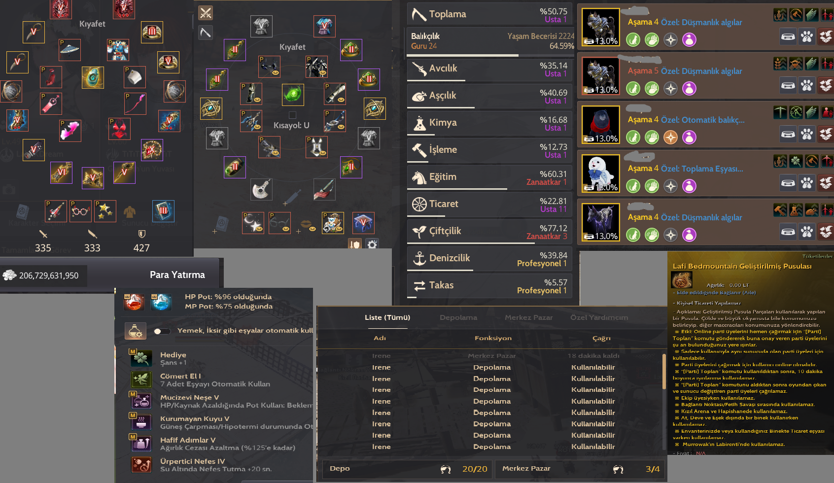 762 gs 64 lwl maegu woosa 206b para PUSULA SINIRSIZ POTLAR