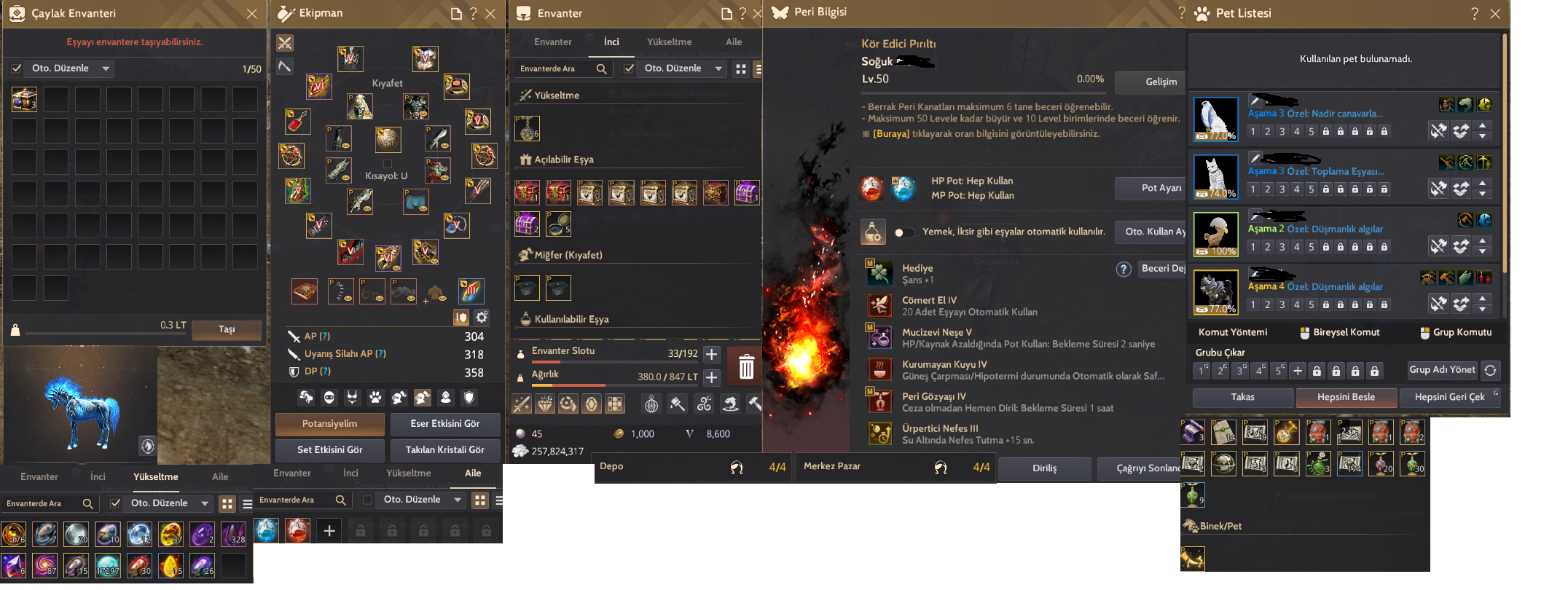 318 AP 358 DP AWAKENING STRIKER ÇITIR HESAP