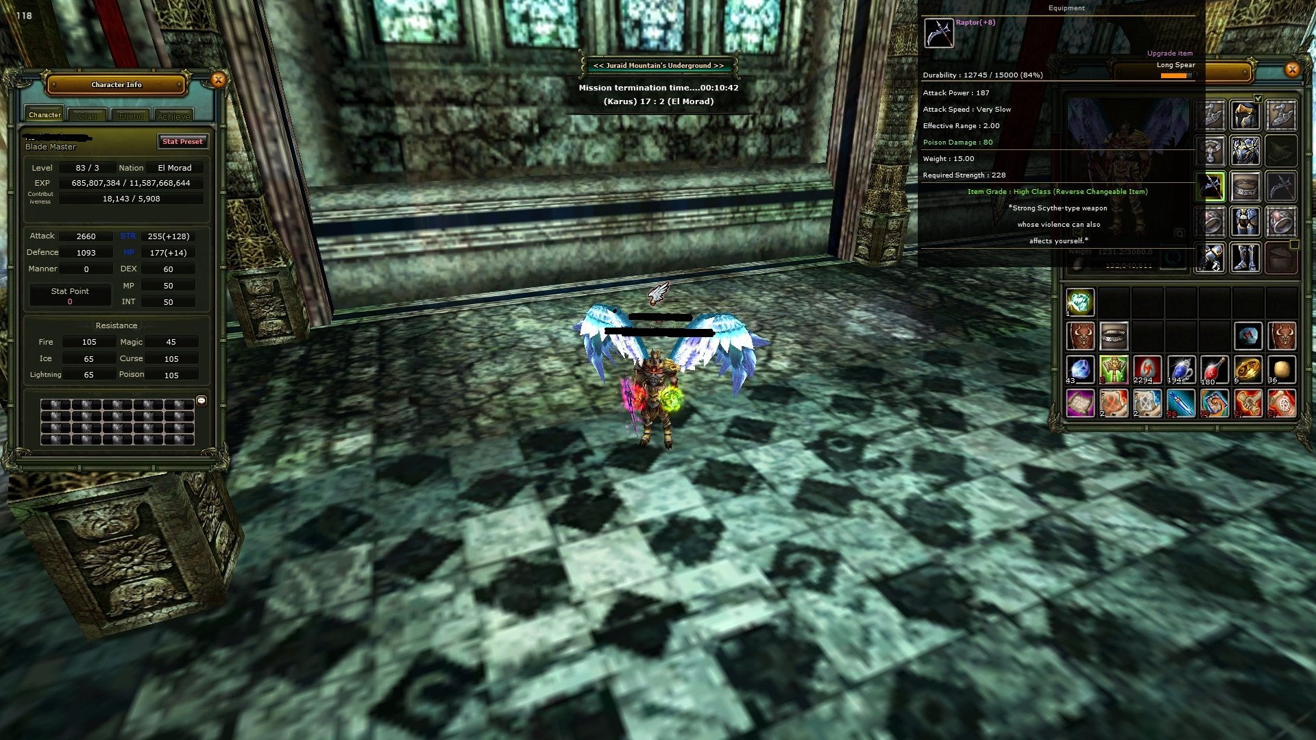 83/3 Full Pus Aset Scli Human Warrior Hazır PK Lık