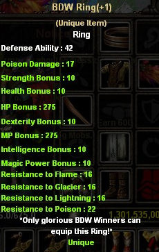 Dual Bdw Ring 1 Poison