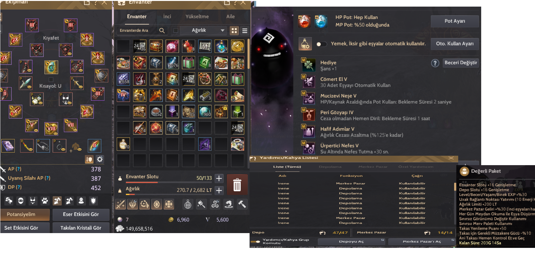 837 GS AP386 DP 451 BOL P2W HESAP