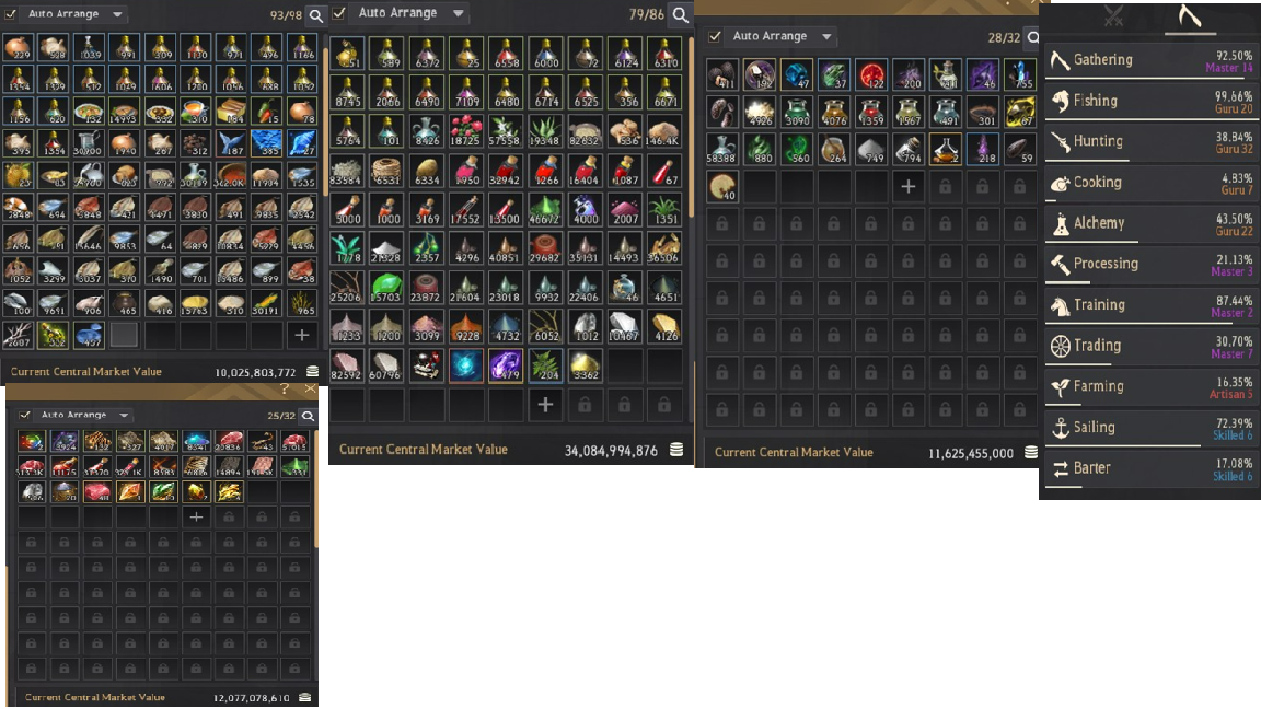 GRİND-LİFE GEARLI DEC(X)KOLYELİ P2W ÖĞELERİNİN ÇOĞU ALINMIŞ HESAP