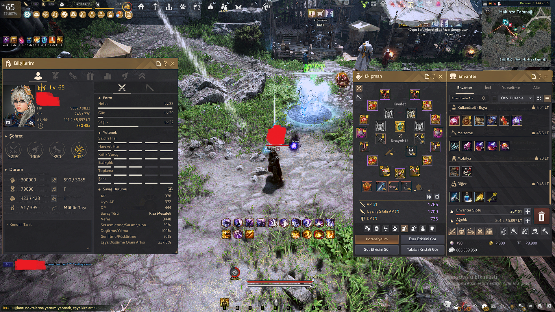 full p2w yaşam grind set dolu çar