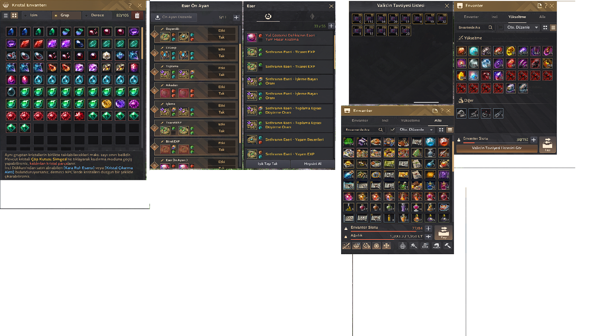 full p2w yaşam grind set dolu çar