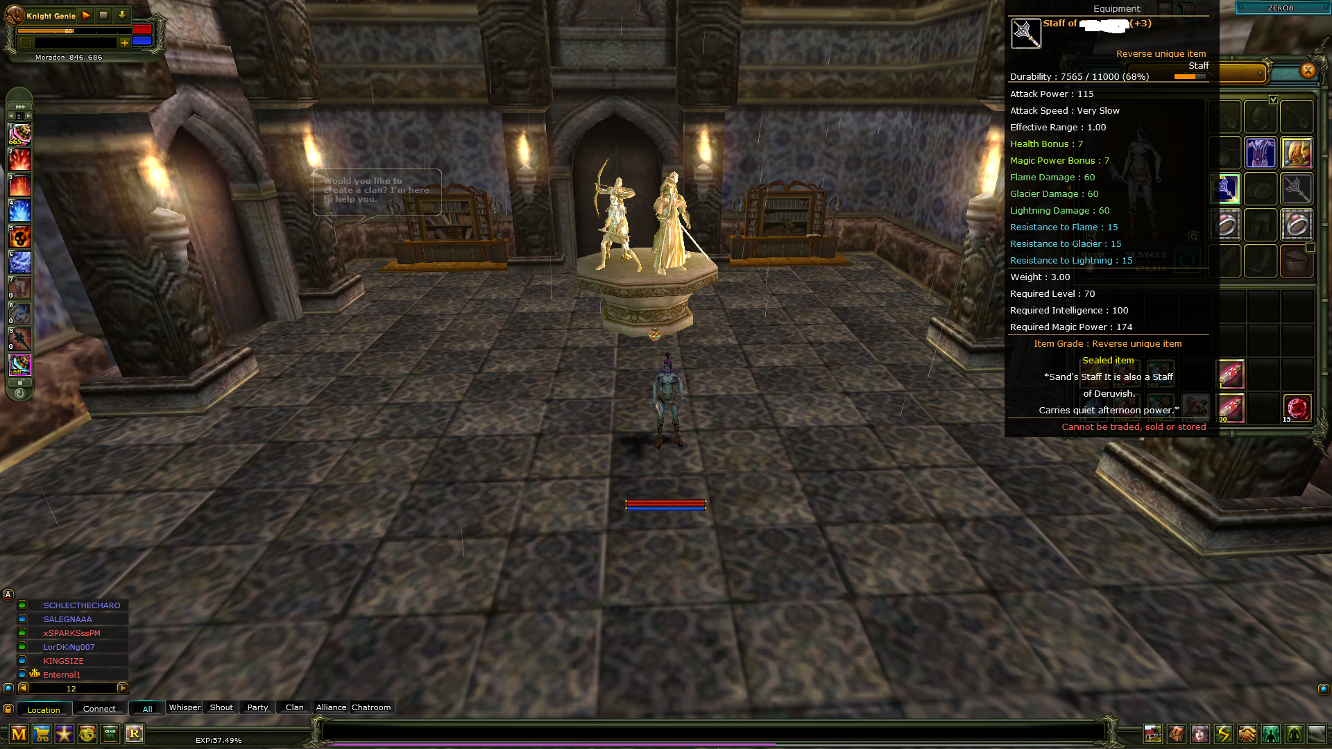 83/8 -- Rebirt 3 Quest Stafflı Mage // Zero