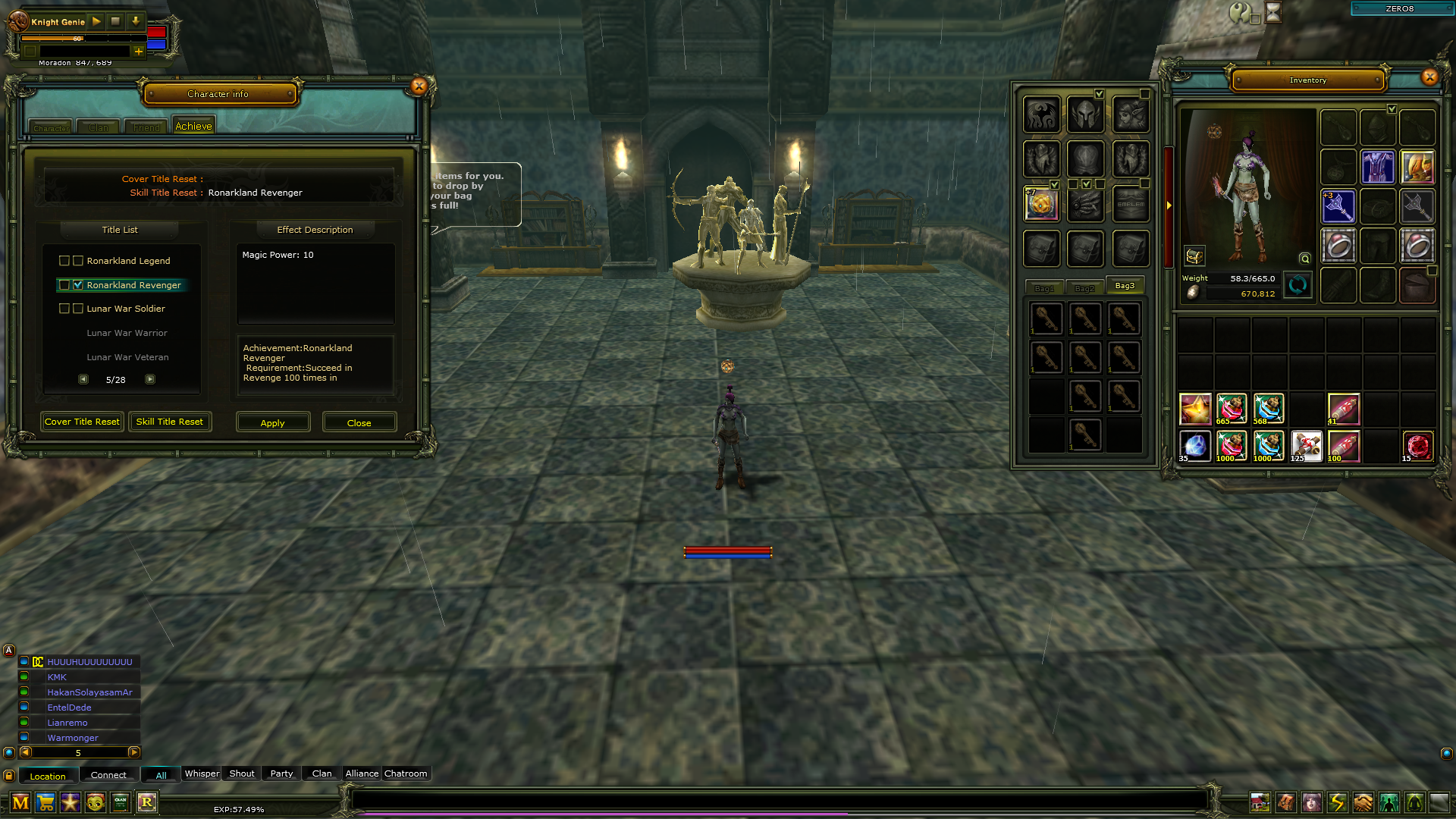 83/8 -- Rebirt 3 Quest Stafflı Mage // Zero