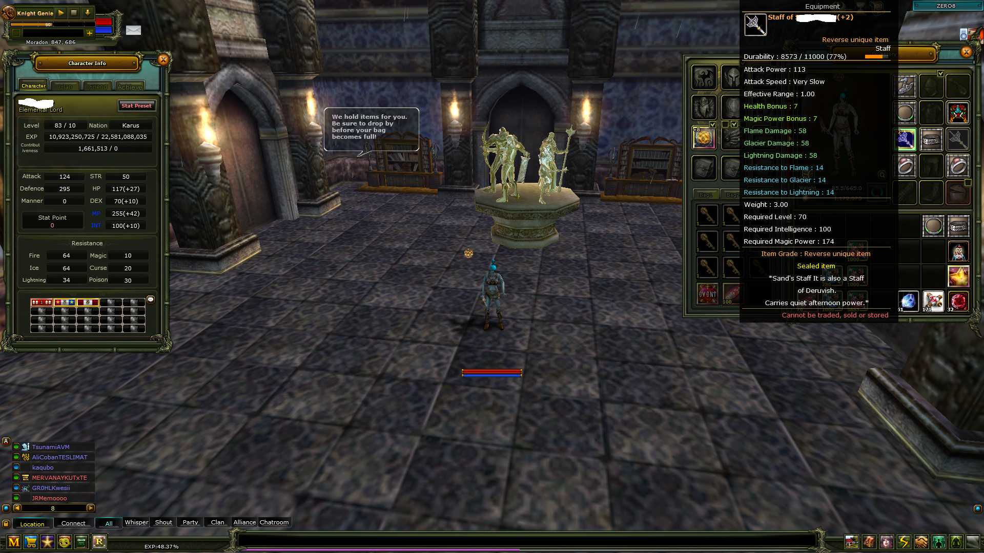 83/10 Mage 2 Rebirt Quest stafflı