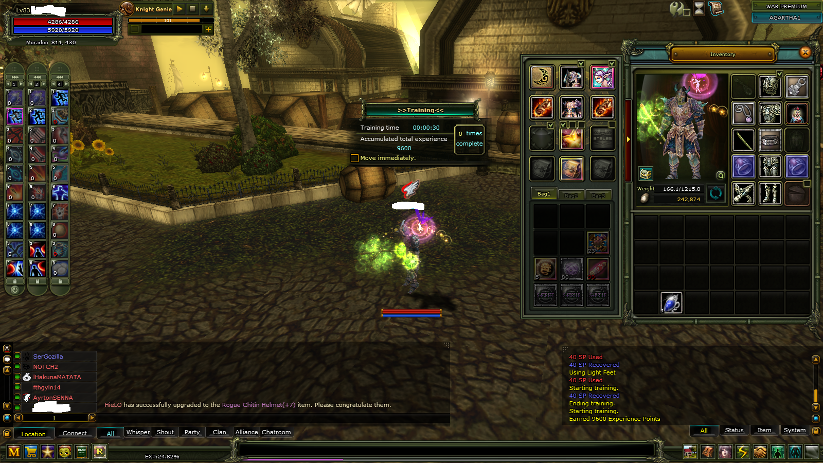 83/10 Rogue 70 quest duruyor.