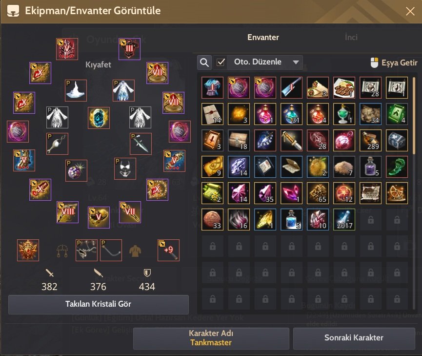 382/376/434 Mena Orta gear Hesap