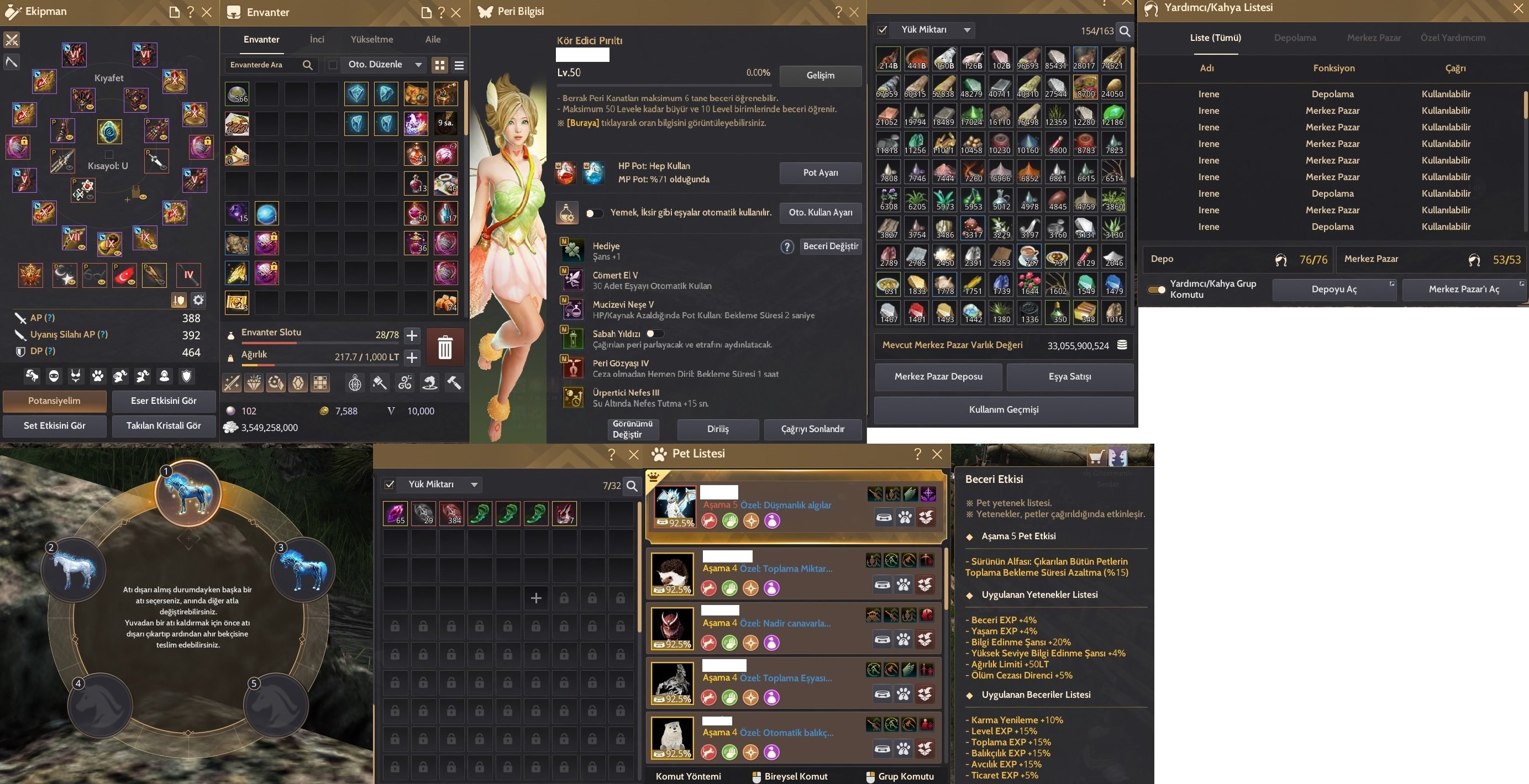 856 GS FULL HAZINE İTEMLİ(Tüccar 2 parça hariç)