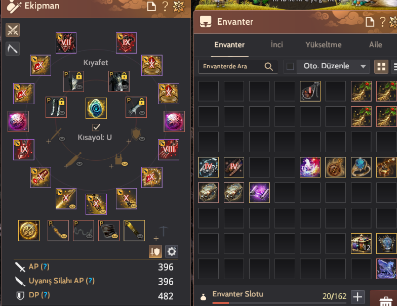 MENA / 880 GS / FULL X / LİFE X/ PVP HAZIR CHAR