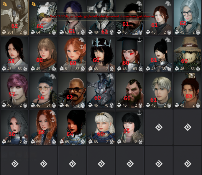 864 GS FULL X CLIENT HESAP PVP-PVE-LİFE HAZIR ÇAR