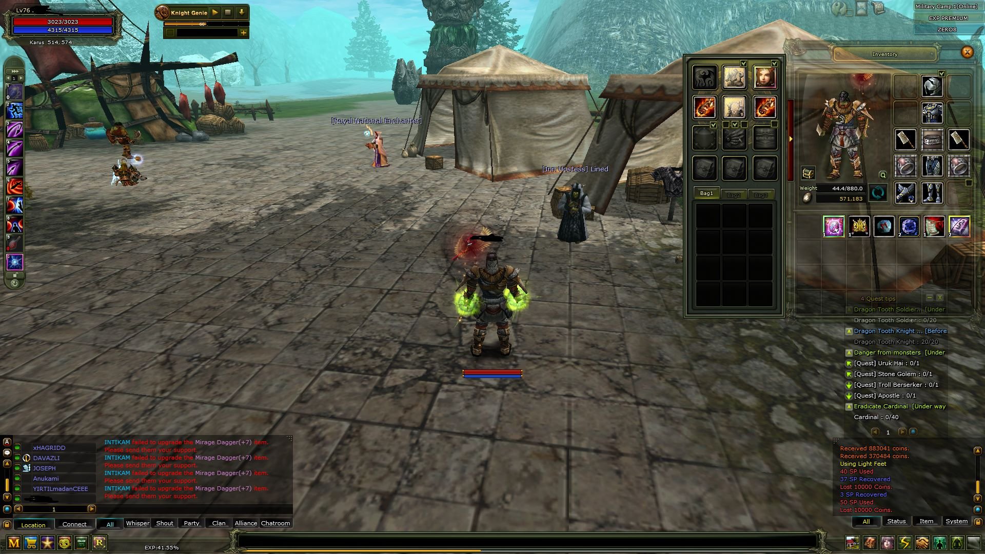 83 % 100 EXP PRİEST