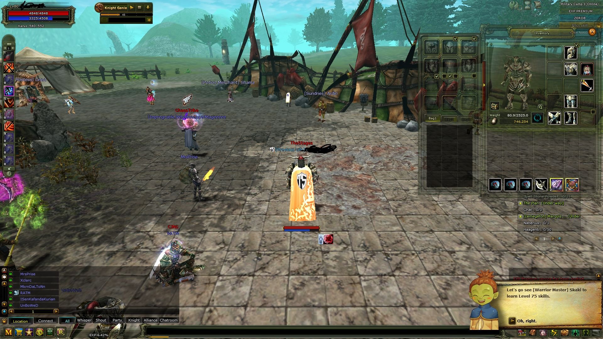 83 % 100 EXP PRİEST