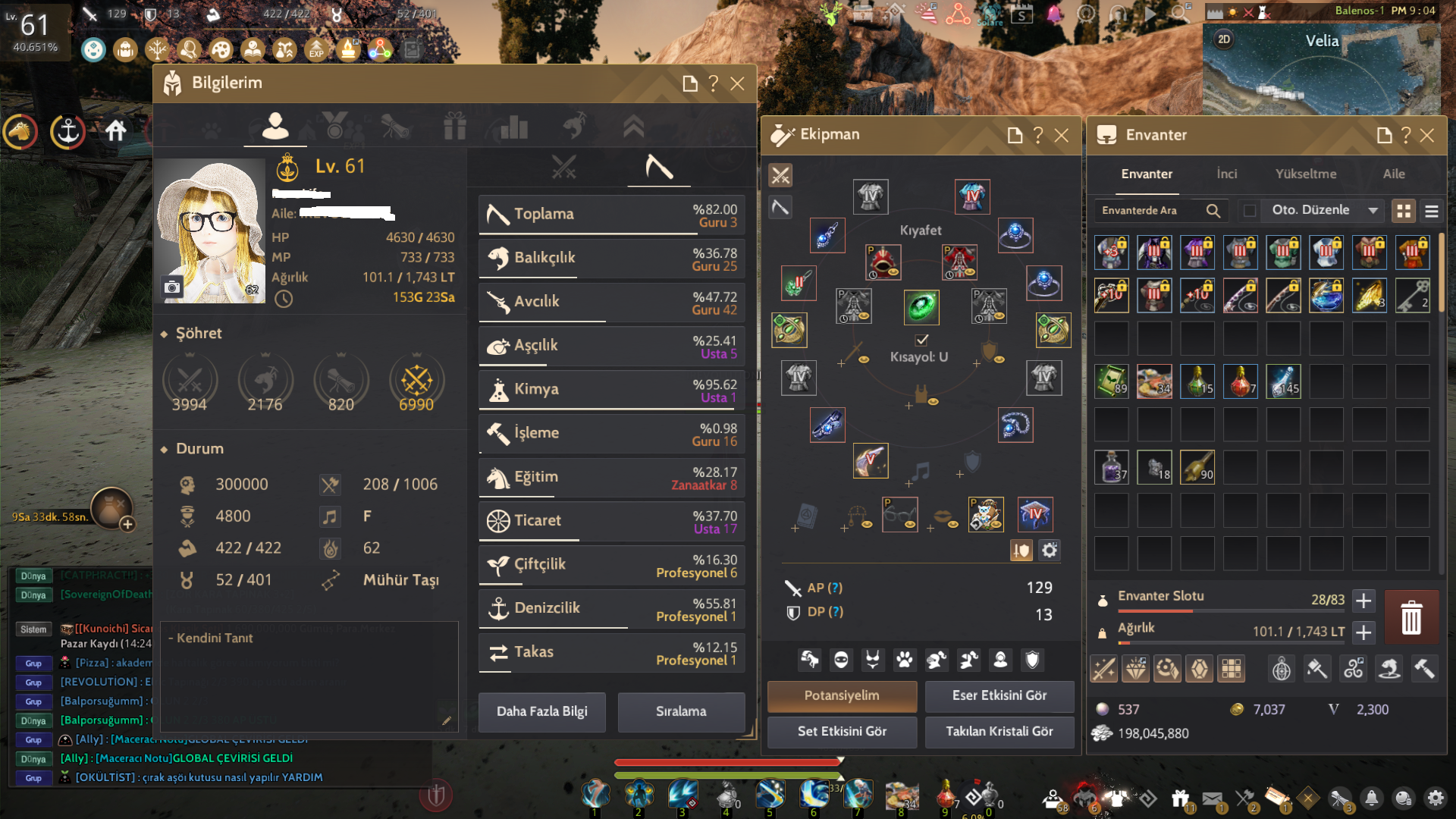 847 GS / 2x 66 LEVEL KARAKTER MEAGU / LAHN