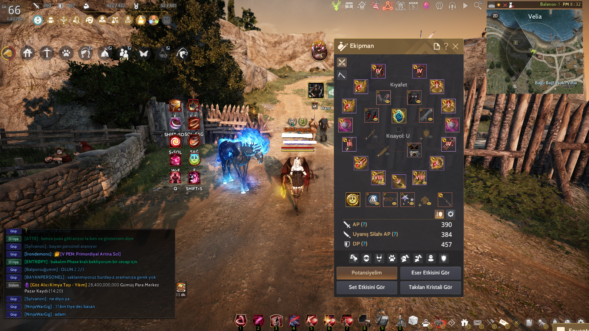 847 GS / 2x 66 LEVEL KARAKTER MEAGU / LAHN