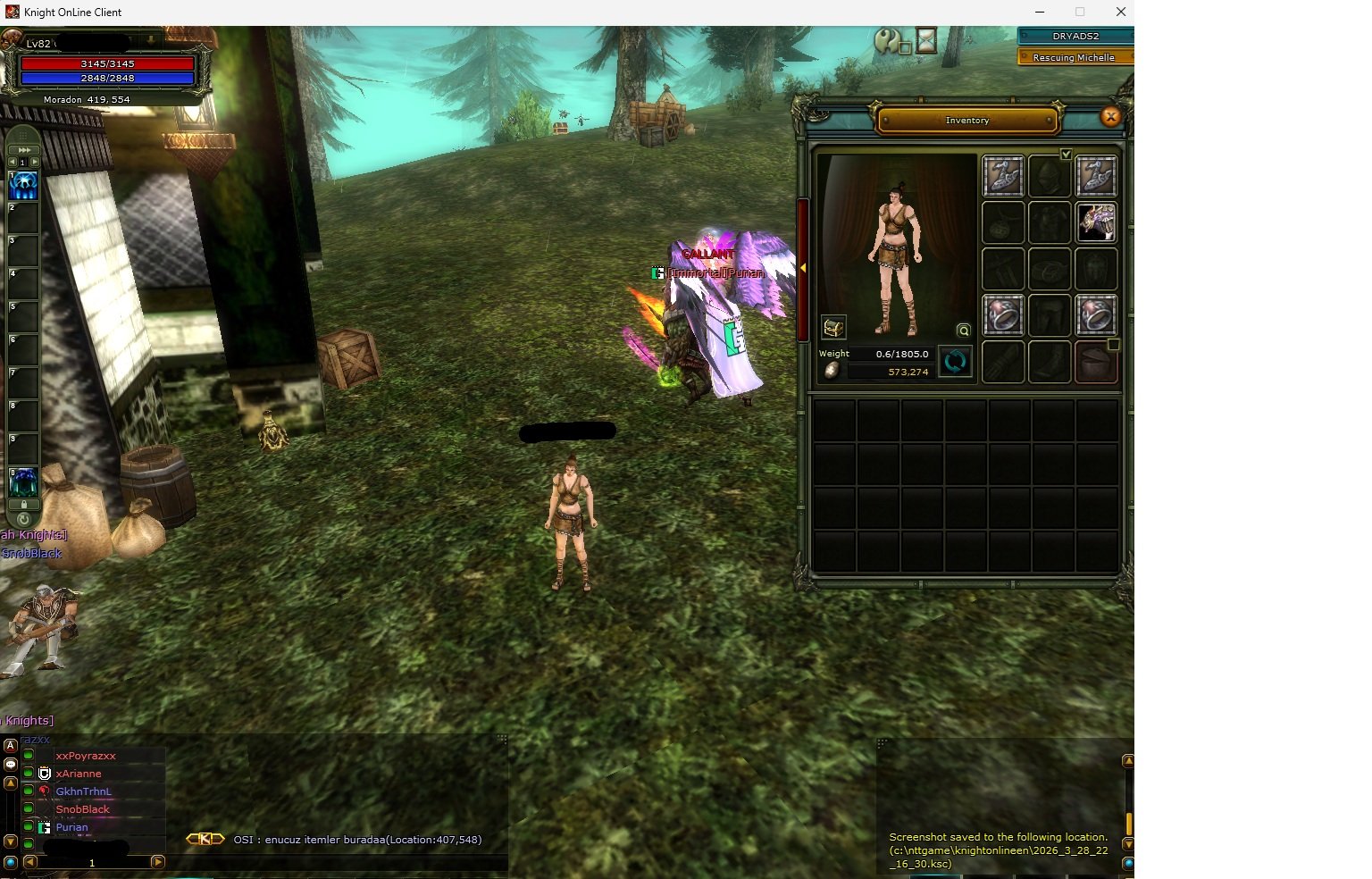 Dryads 82 lvl priest