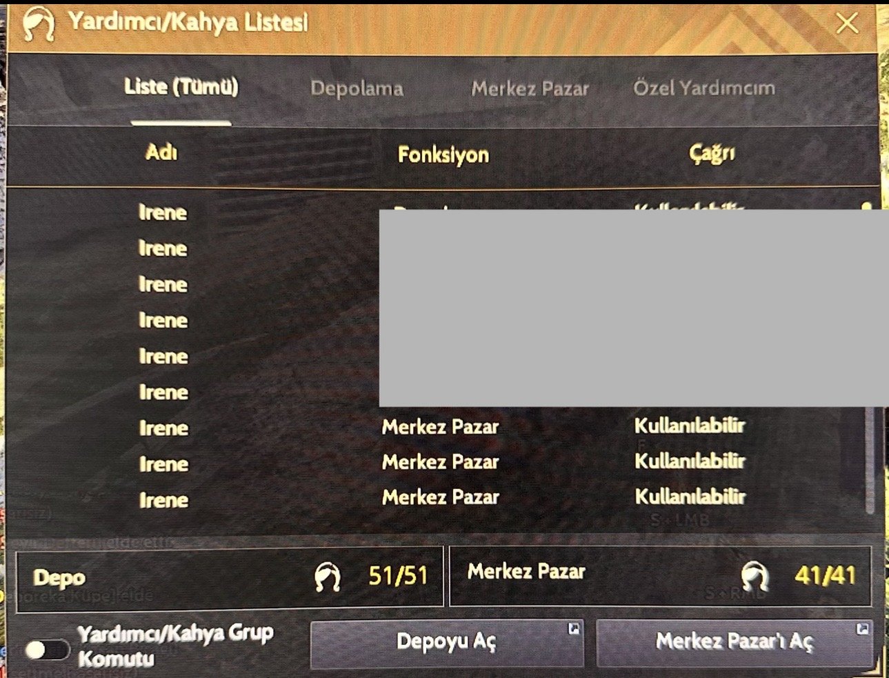 861 GS MENA FULL AP X PVP HESAP