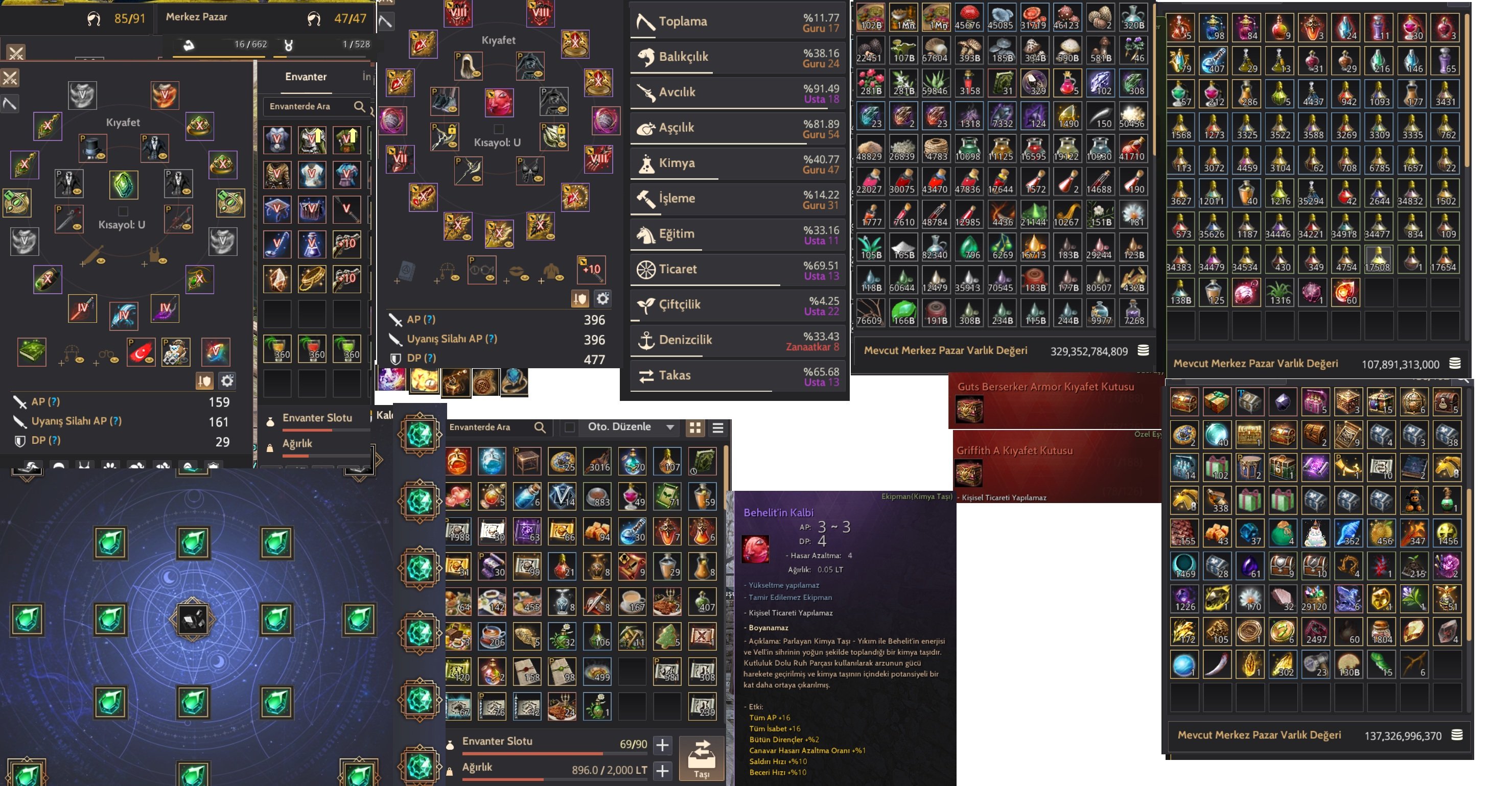 Parlayan Kimya Taşı Full Helak Hem Gear Hem Life Full Full Hesap