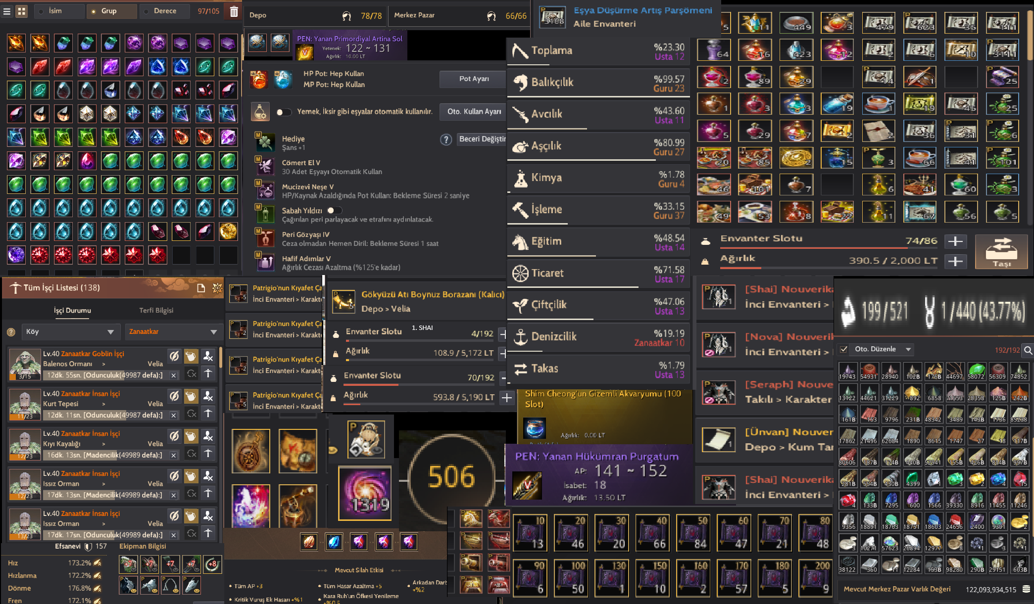 CLIENT | PRİMORDİYAL ARTİNA | 845GS X ANA SİLAH | FULL P2W İÇERİK