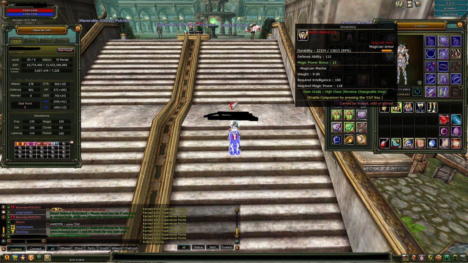 3.7m npli mp setli human mage(100def)