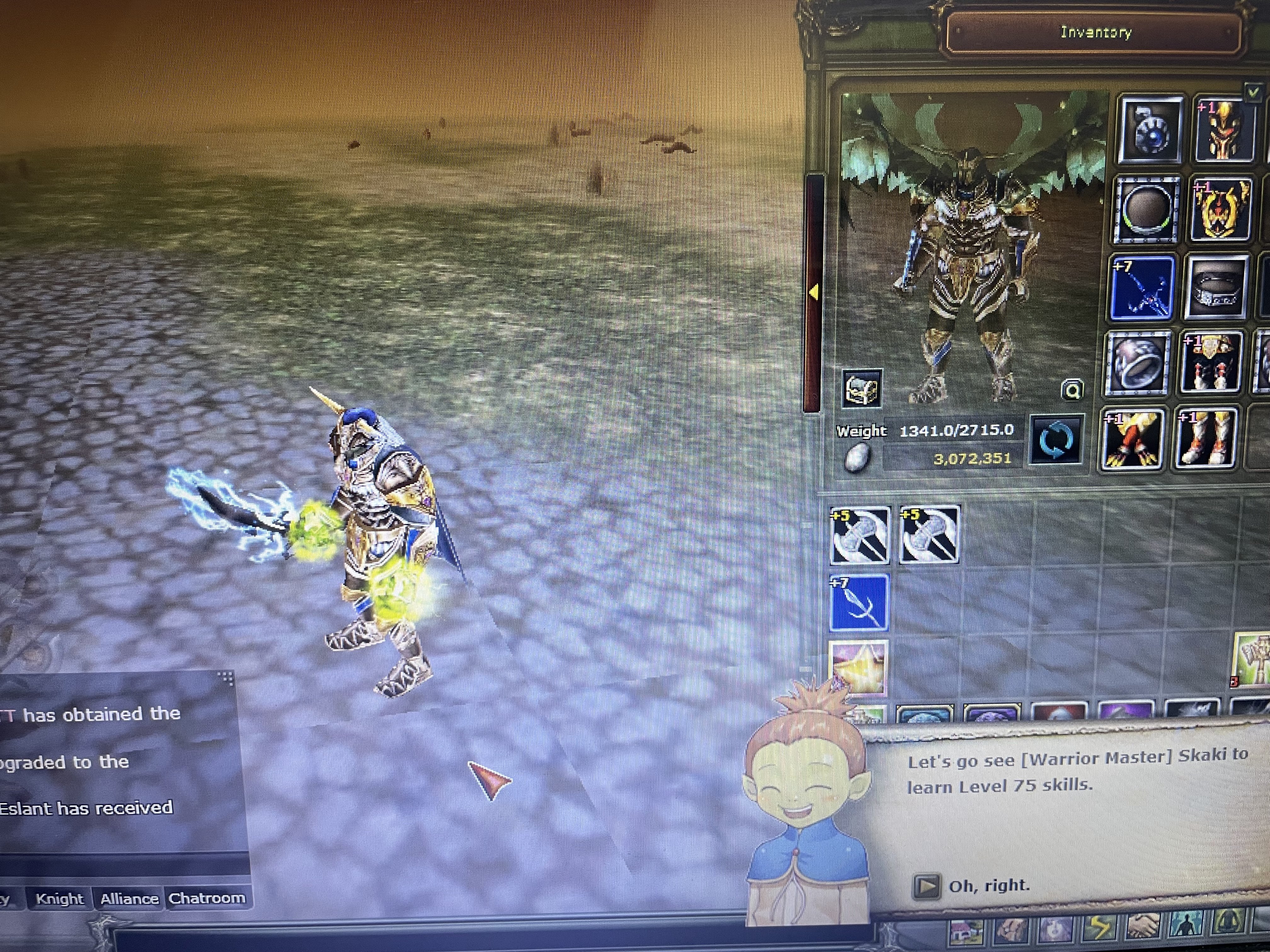 80 lvl full quest masrafsız warrior