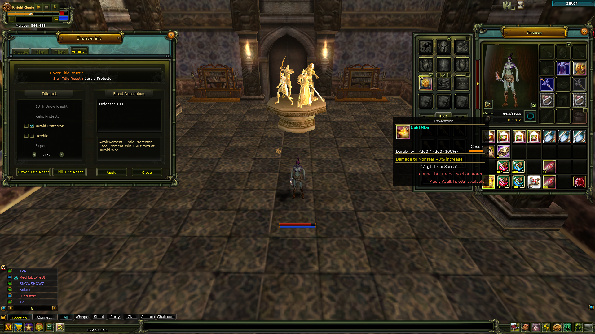 83/8 Rebirt 5 Quest Stafflı Karus Kız Mage