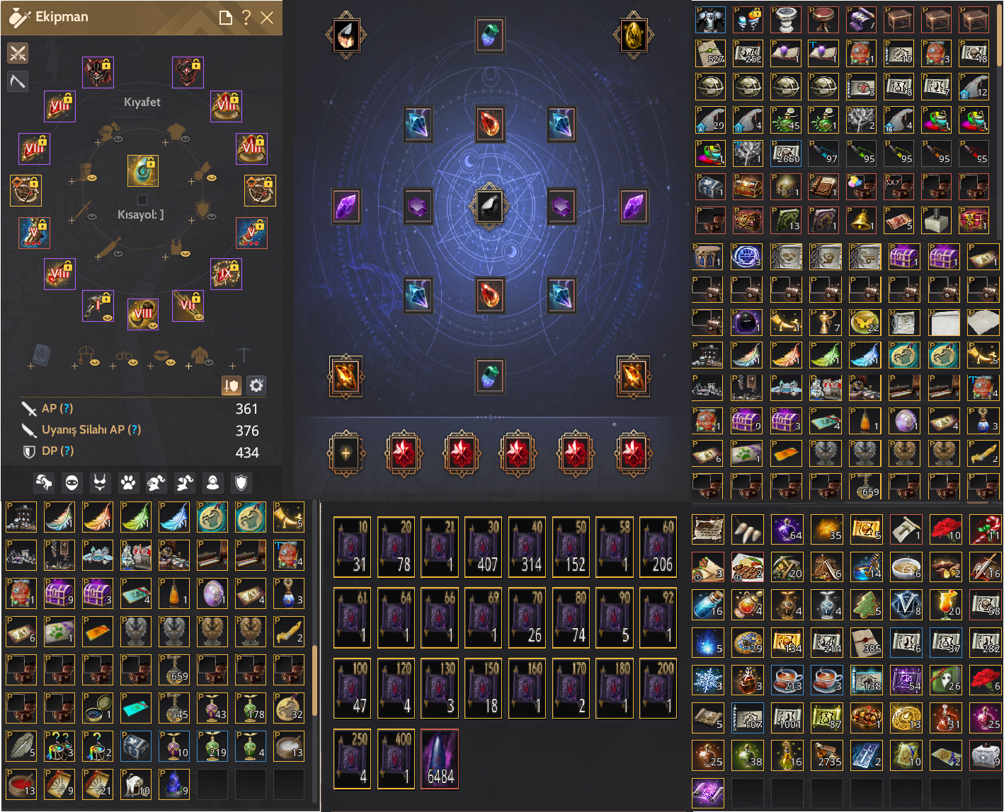 376 AP - 434 DP 64 SEVIYE HESAP