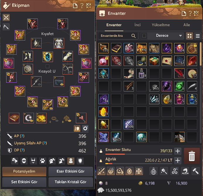 FULL X HESAP 396 462 PVP-PVE