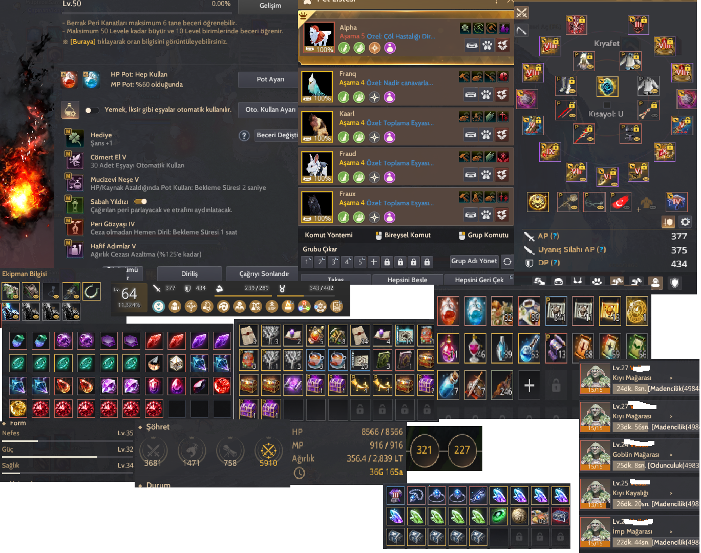 809 GS FULL P2W HAN GARMOTH KADEHLER KİMYA VELL FULL KELEPIR