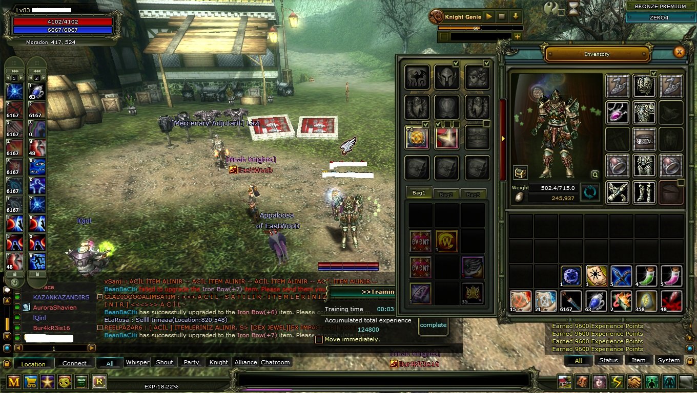 83/1 Karus okçu 5dex - 90 def full skill