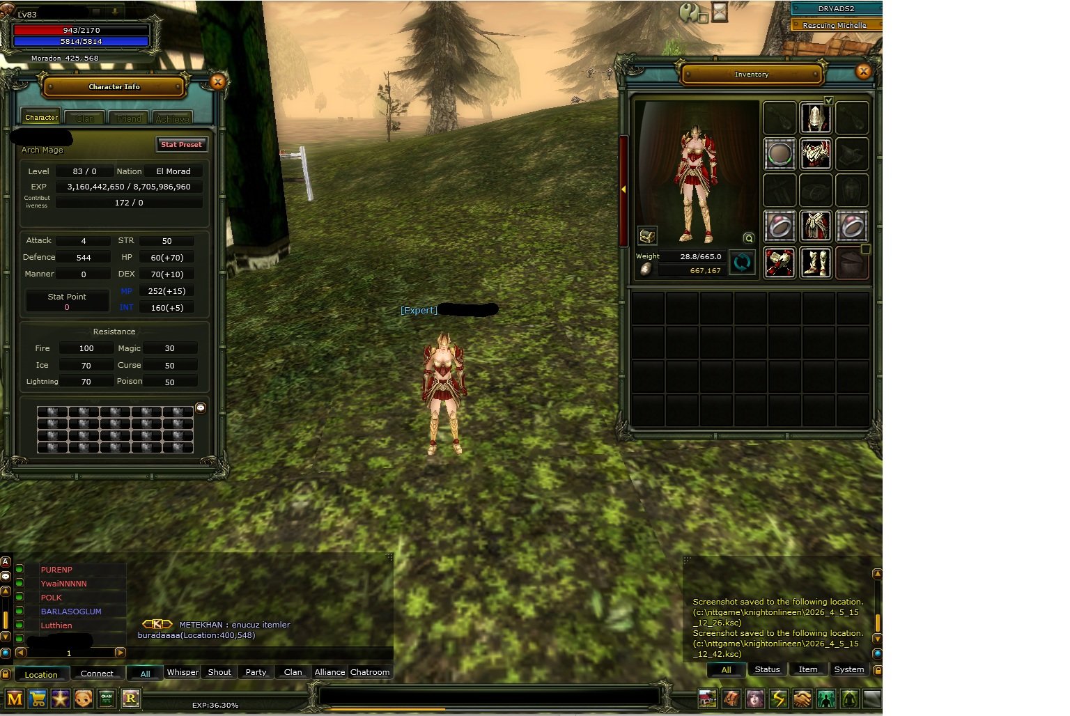 83 % 71 human mage 40 def acık