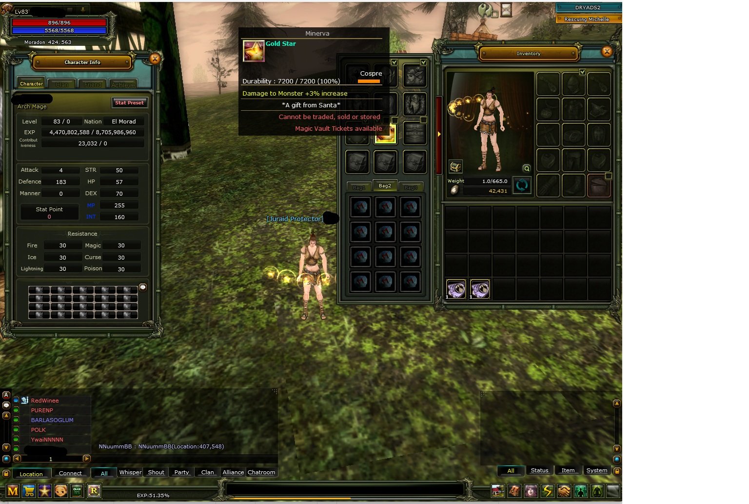 83 % 51 human mage 100 def - golden star