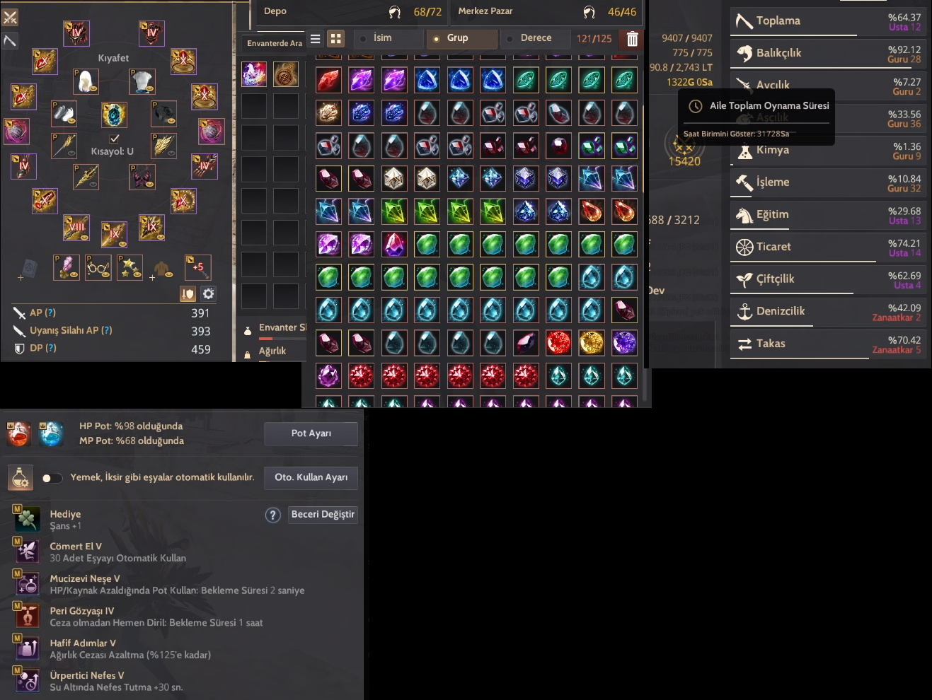 //850GS Valk/Witch P2W Hesap //