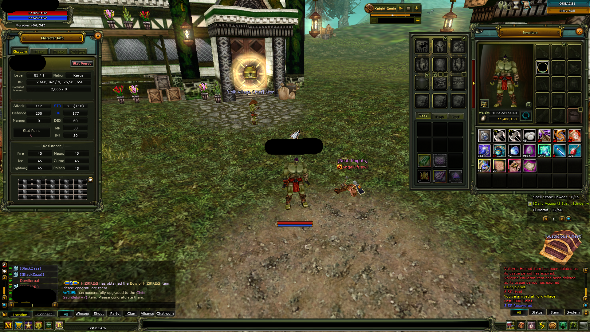 83/1 Lvl 40def Warrior Berserker- 83 Yan 40def 70-70 Farm 7 - 6 Quest Dragon 2800 TL