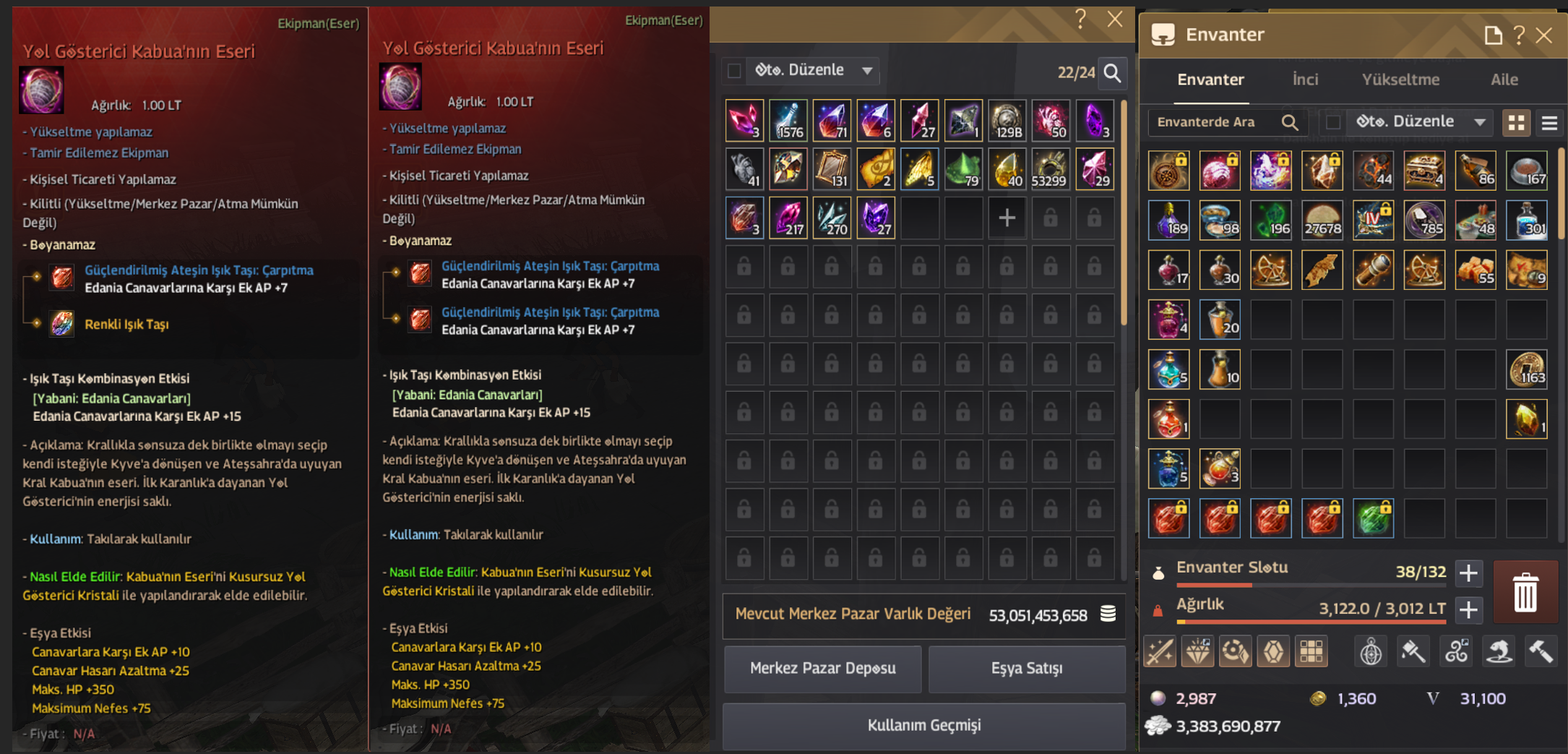 836 GS/ Pusulalı/Teleskop son parçası kaldı/ Crimson Desert hediyeli