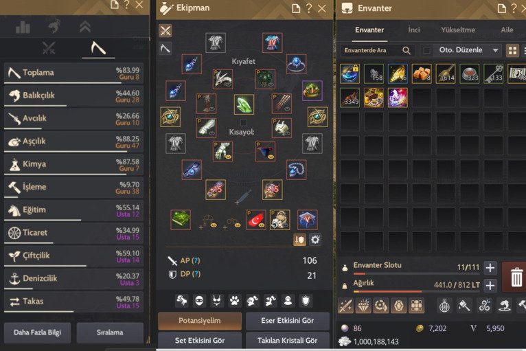 Full DEC - 395 ap 468dp- 863 GS - 66 Level Mistik Client Hesabı