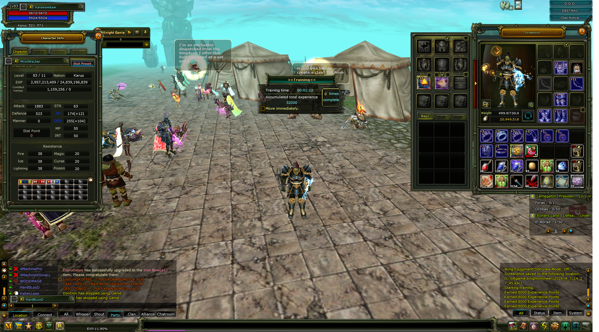 Destan Reb 11 Okçu 11 Quest Bow ve mythril