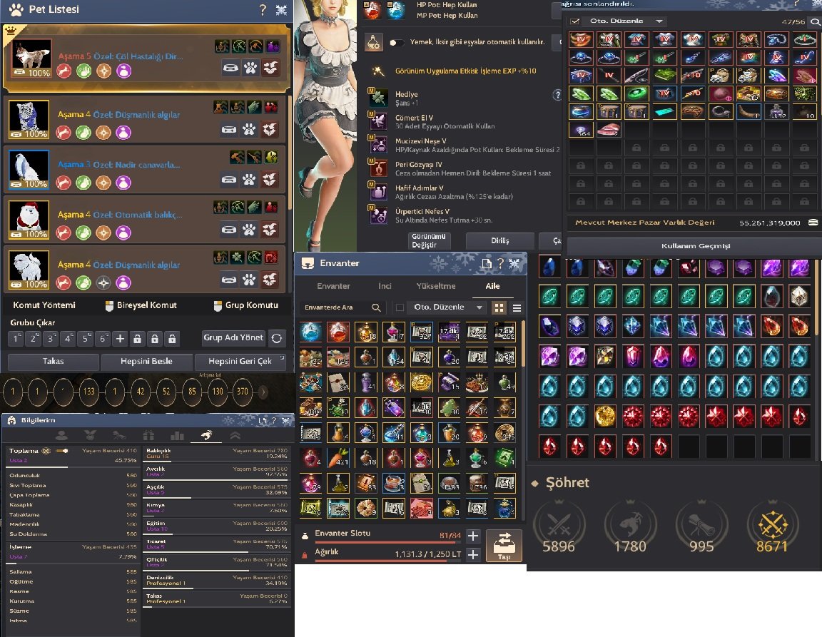 64LVL 827GS MENA CLIENT UYGUNA FULL P2W HESAP